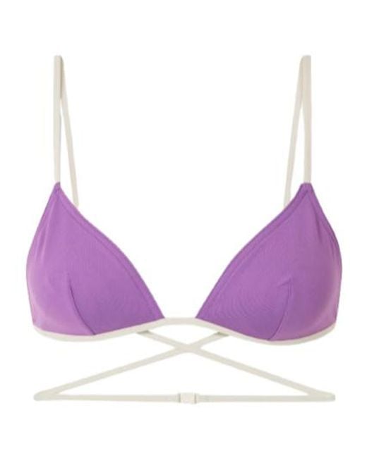 Eres Purple Karen Bikini Top