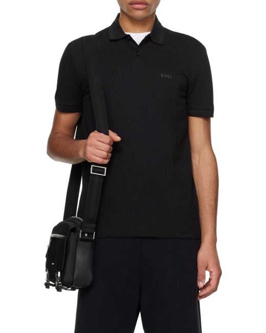 Boss Black Boss Short Sleeved Logo Printed Polo Shirt for men