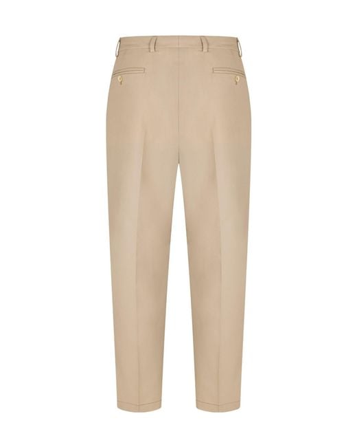 Prada Natural Classic Straight-Leg Pants for men
