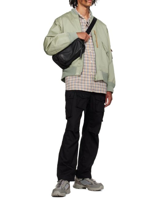 Master Piece Black Logo Backpack for men
