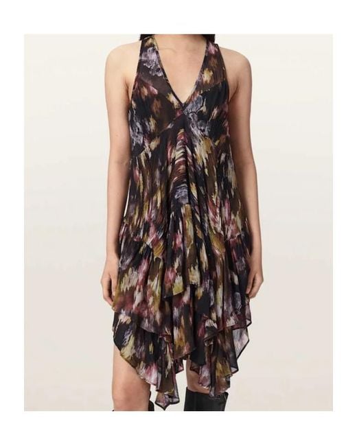 AllSaints Brown Sleeveless Dress