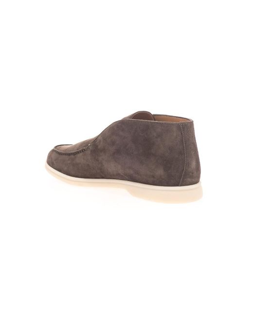 Loro Piana Brown Open Walk Flat Loafers for men