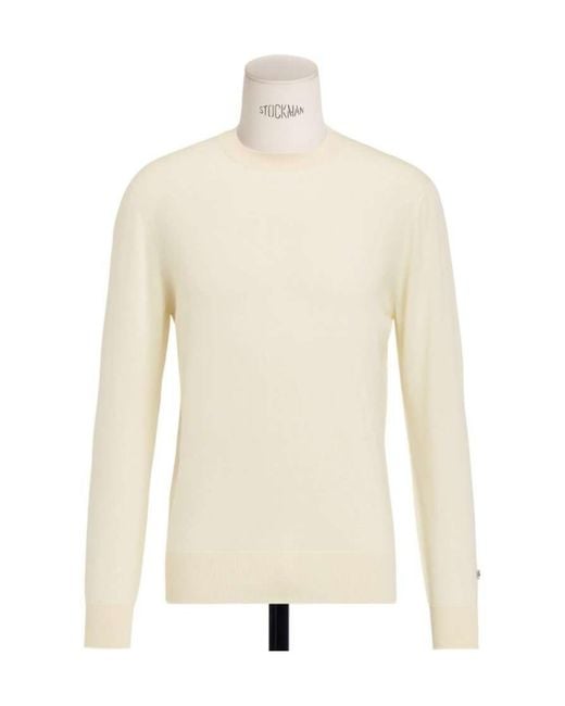 Dior White Crewneck Sweater for men