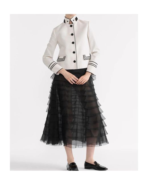 Dior White Cropped Jacket
