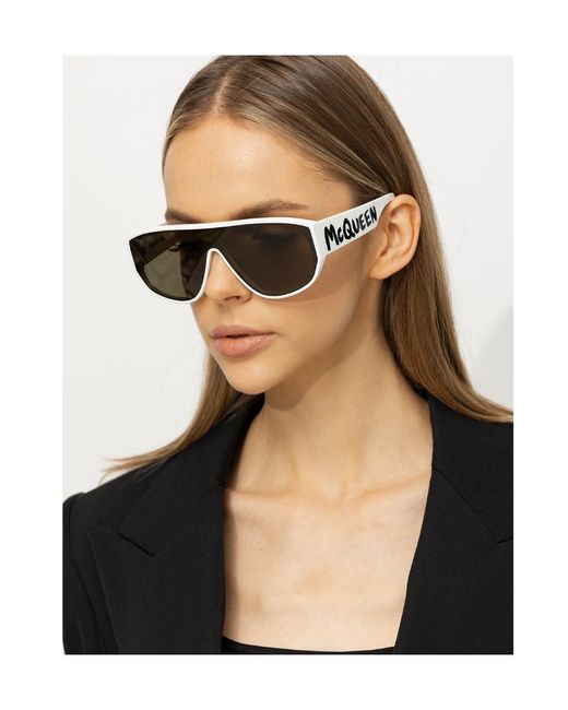 McQueen Multicolor Eyewear Mask Frame Sunglasses for men