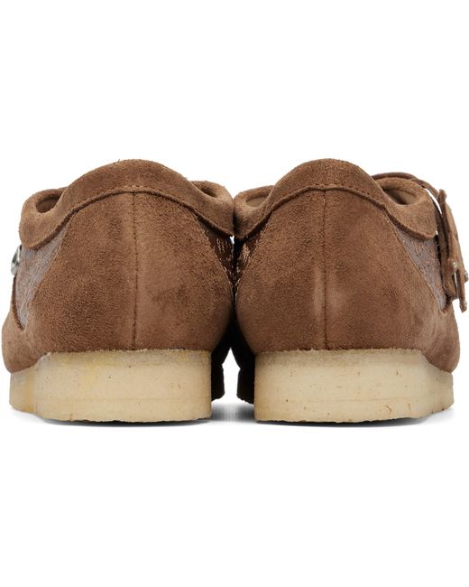 ANDERSSON BELL Brown X Clarks Originals Collaboration Wallabee Derby Shoes for men