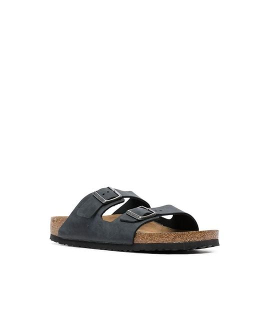 Birkenstock Blue Arizona Soft Footbed Sandals for men