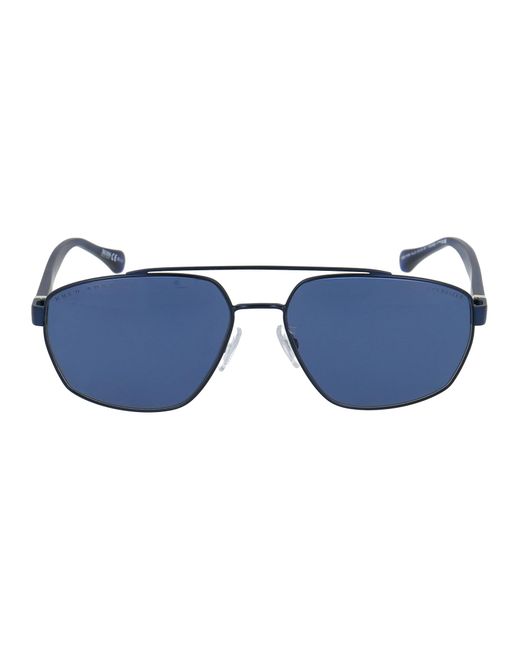 Boss Blue Aviator Frame Sunglasses for men