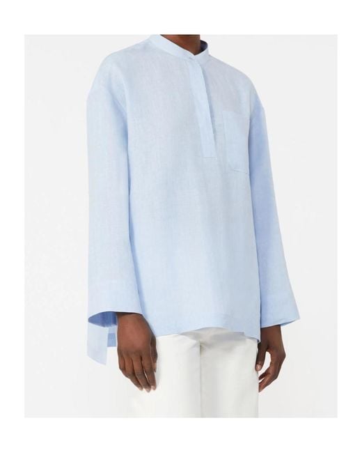 Max Mara Blue 'S Cantico Crewneck Shirt