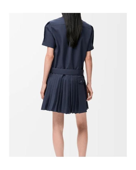Loewe Blue Pleated Dress