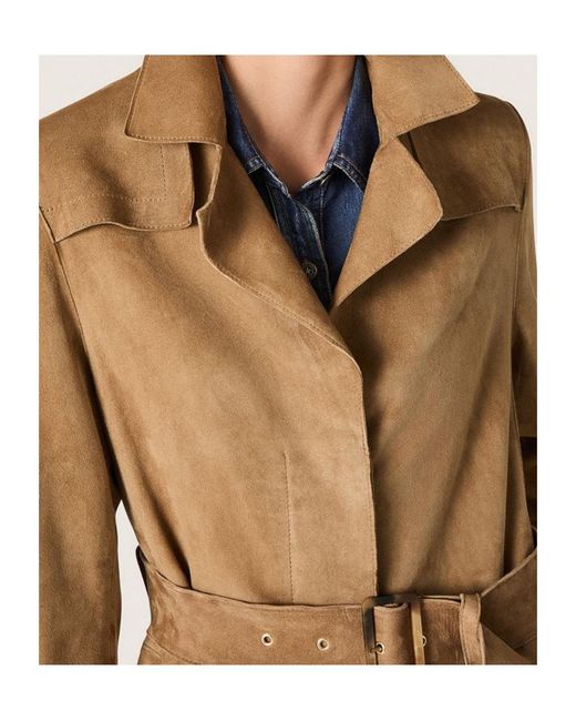 Golden Goose Deluxe Brand Natural Belted Waist Trench Coat