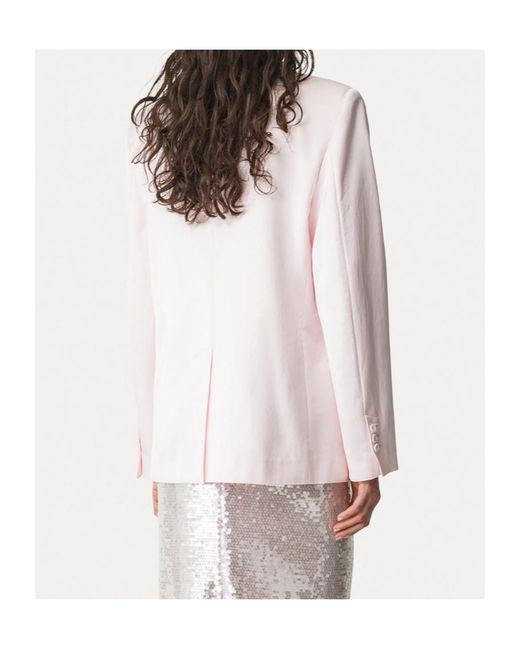 Forte_forte Pink Chic Viscose Satin Dinner Jacket