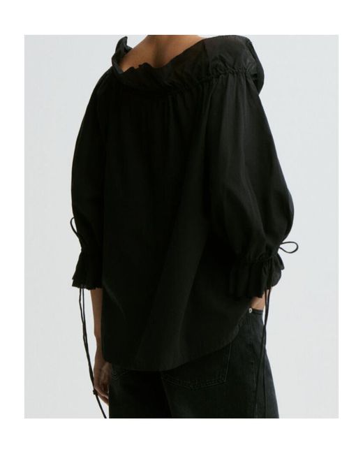 By Malene Birger Black Long-Sleeved Cover-Up