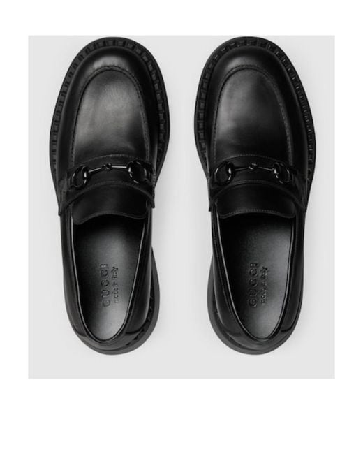 Gucci Black Horsebit Loafers for men