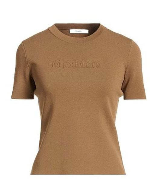 Max Mara Brown Plain Colour Jumpers