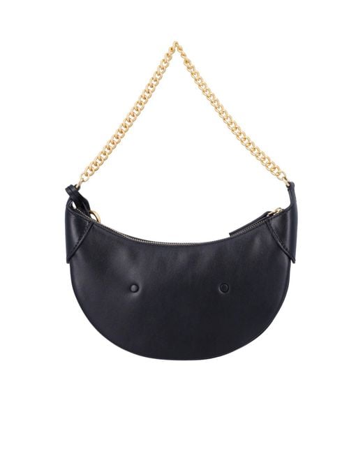 Polo Ralph Lauren Black Small Logo-Stamp Chained Crossbody Bag