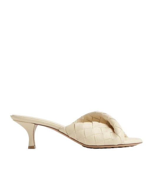 Bottega Veneta Natural Intrecciato Blink Mules