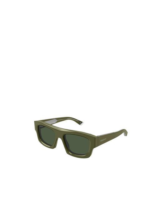 Gucci Green Eyewear Square-Frame Sunglasses for men
