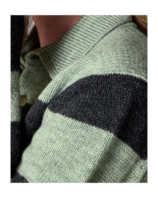Paul Smith Gray Striped Long-Sleeved Sweater for men