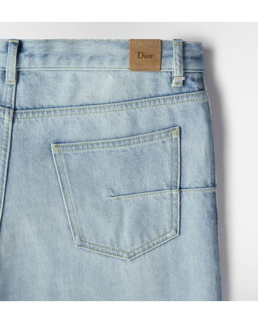 Dior Blue Bootcut Jeans for men