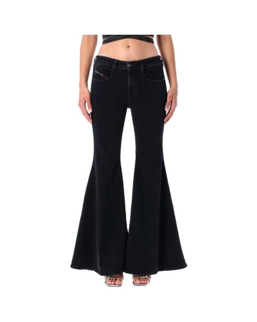 DIESEL Black Flared Jeans
