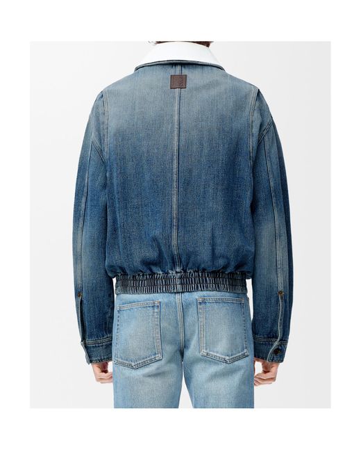Loewe Blue Zip-Up Jacket for men