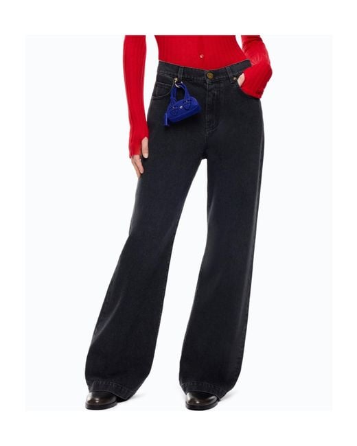 Pinko Blue Wide-Leg Jeans