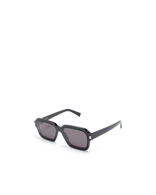 Saint Laurent White Eyewear Rectangular Frame Sunglasses for men