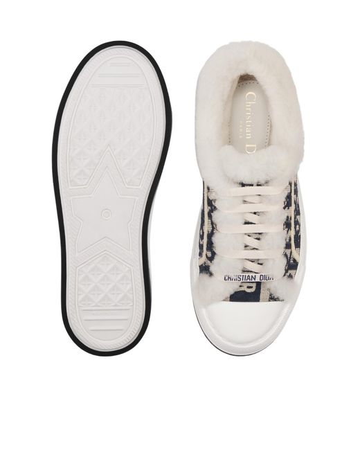 Dior White Low-Top Leisure Sneakers