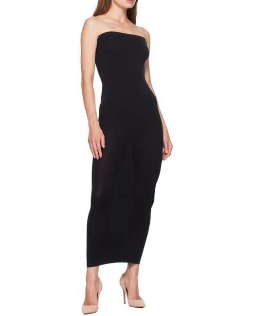 Wolford Black Fatal Off-Shoulder Dress