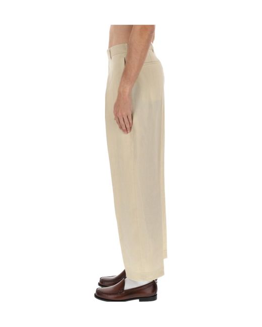 Paul Smith Blue Tailored Pleated Pants for men