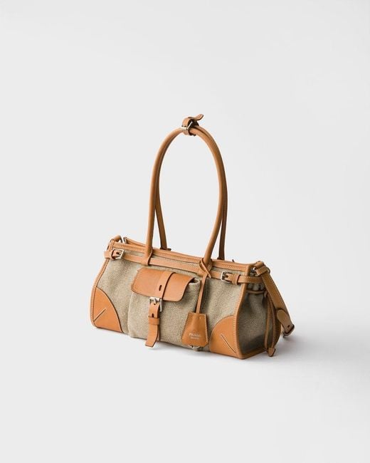 Prada Brown Bonnie Buckled Tote Bag