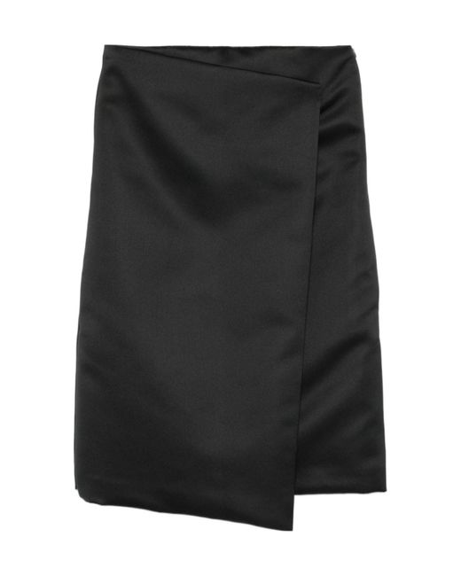 Philosophy Di Lorenzo Serafini Black Wrap Mini Dress