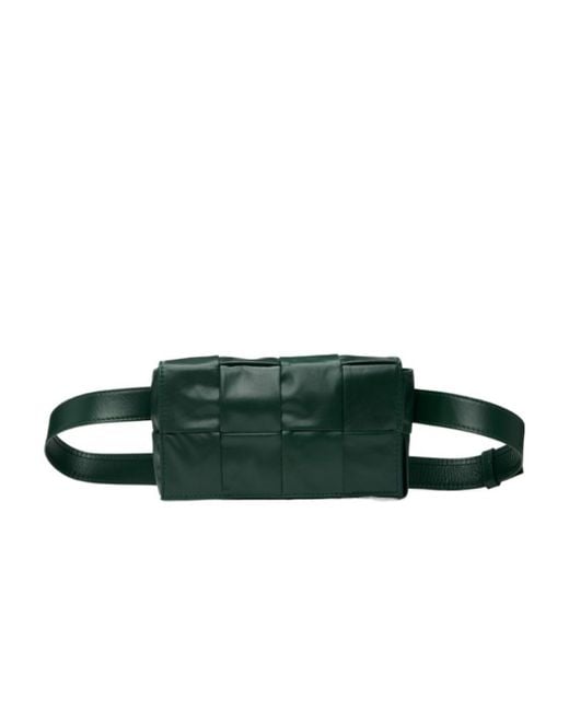 Bottega Veneta Green Mini Cassette Fanny Pack for men
