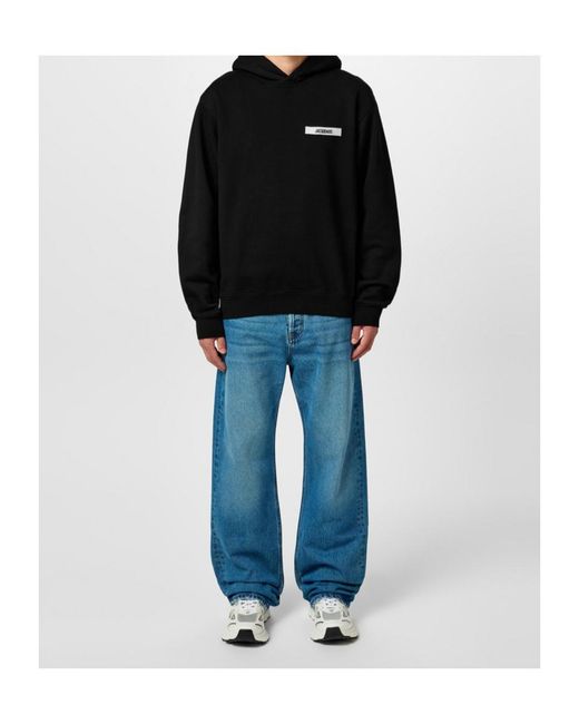 Jacquemus Black Long Sleeve Sweatshirt for men