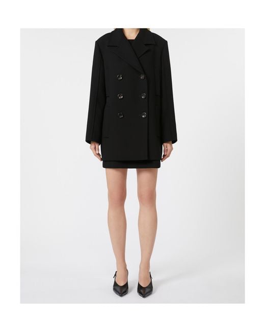 Max Mara Black Studio Janzir Double-Breasted Jacket