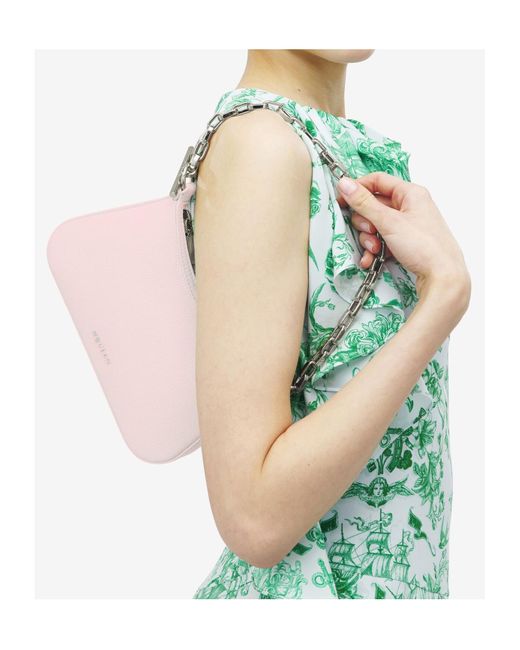 McQueen Pink Mini T-Bar Pouch Bag