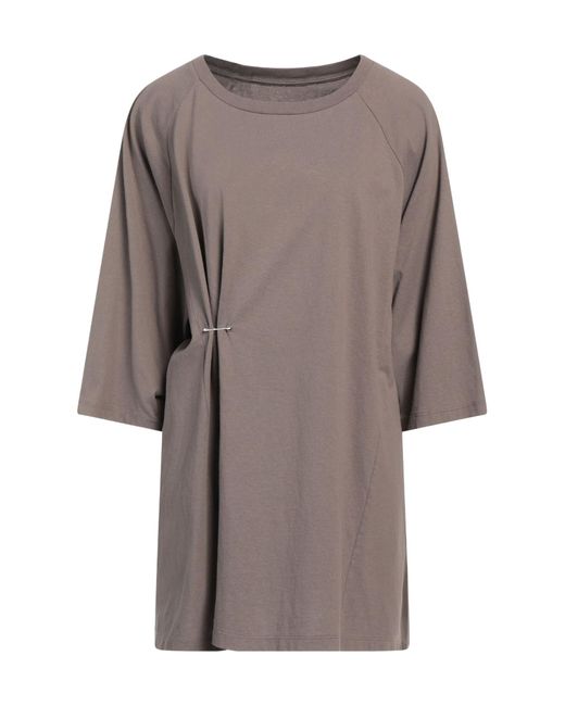 MM6 by Maison Margiela Brown Loose Short-Sleeve T-Shirt