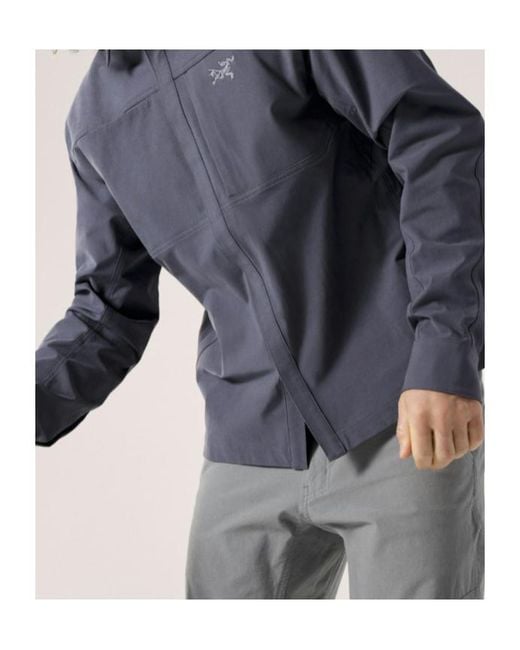Arc'teryx Blue Logo Long Sleeve Shirt for men