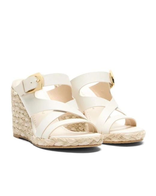 Stuart Weitzman White Sai Espadrille Wedge