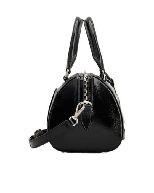 バッグ・カバンその他 ROGER VIVIER Belle Vivier Mini Bowling Bag in black patent l Roger Vivier Belle Vivier Mini Bowling Bag in Black | Lyst