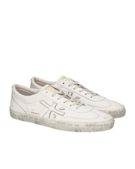 Premiata White David 8091 Sneakers for men