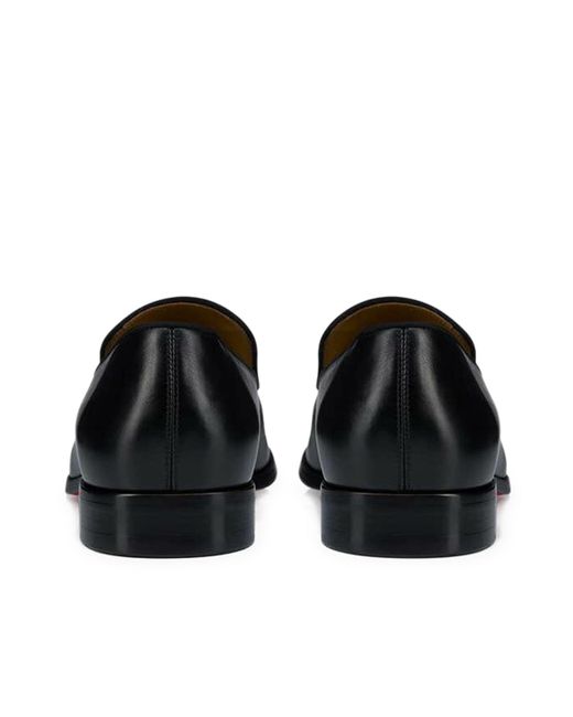 Christian Louboutin Black Danny Flex Slip-On Loafers for men