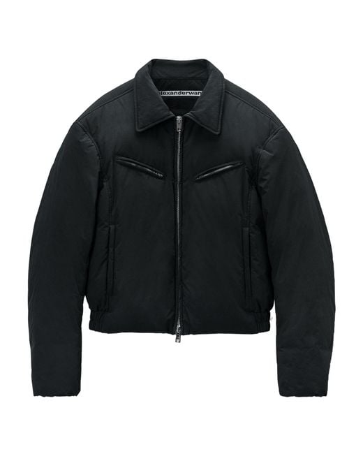 Alexander Wang Black Essential Padded Jacket