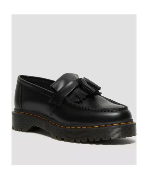 Dr. Martens Black Adrian Bex Tassel Loafers