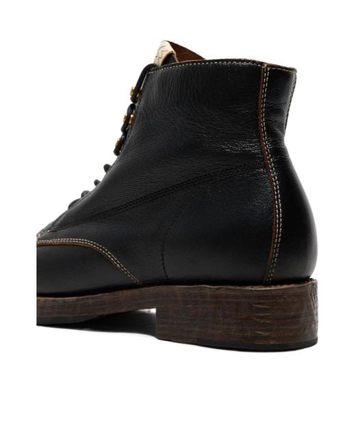 Visvim Black Lace-Up Boots for men