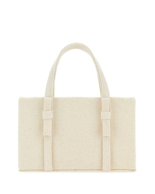 Kara Natural Chain-Linked Mini Top Handle Bag