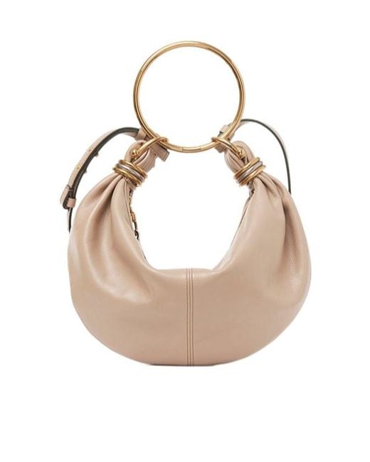 Chloé White Chloé Bracelet Zipped Small Shoulder Bag