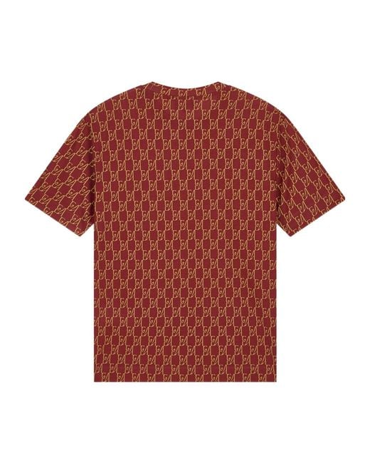 Emporio Armani Red Logo-Print T-Shirt for men