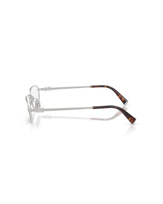 Miu Miu White Full Frame Glasses